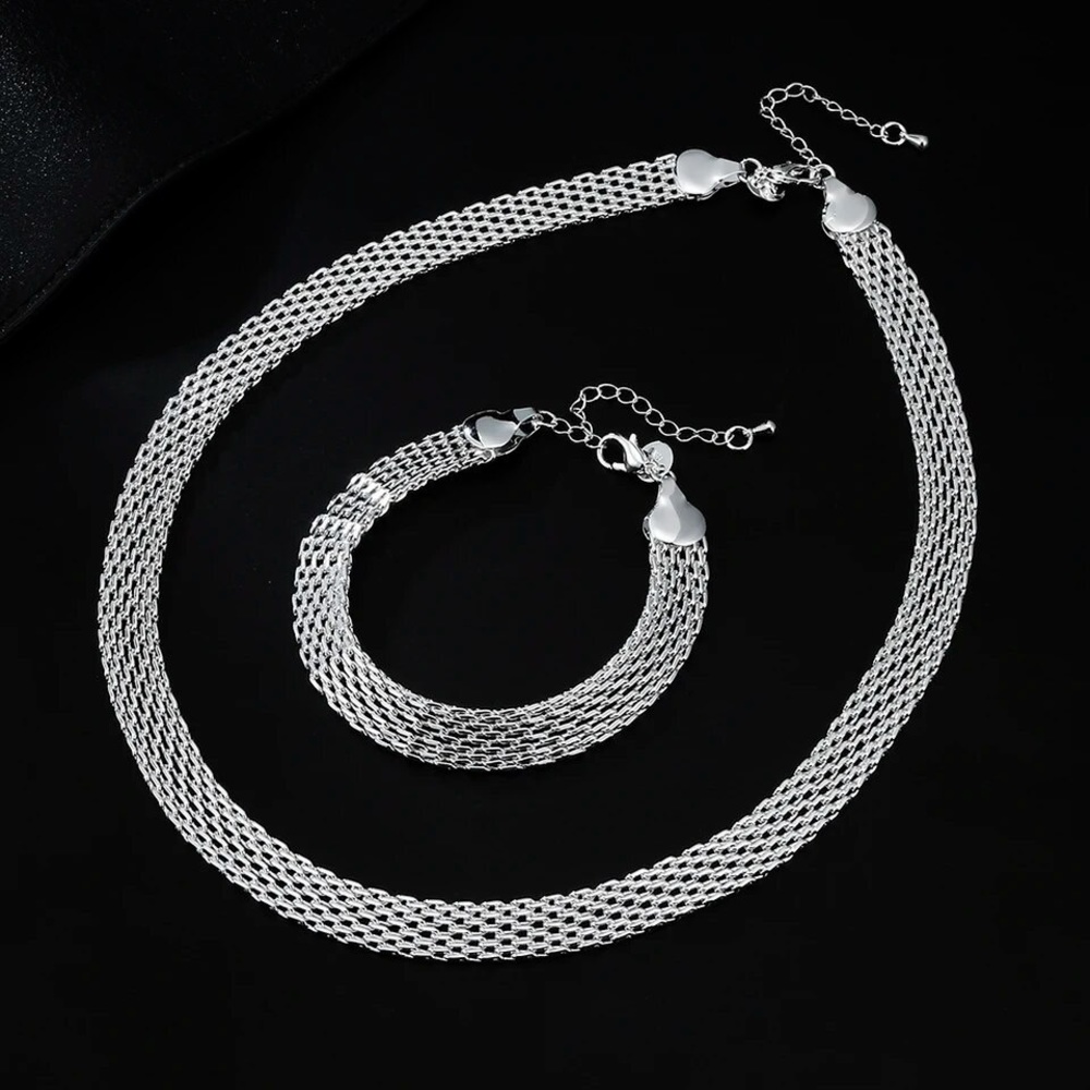 2 pcs 925 sterling silver set